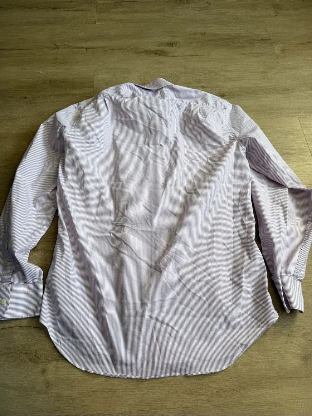 J. Crew Men's Performance Slim Light Purple Striped Button Down Shirt SZ M